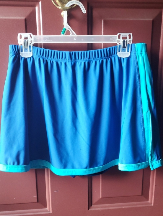 Blair Pants - Blair Bright Blue Skort with Aqua Accents Size 16